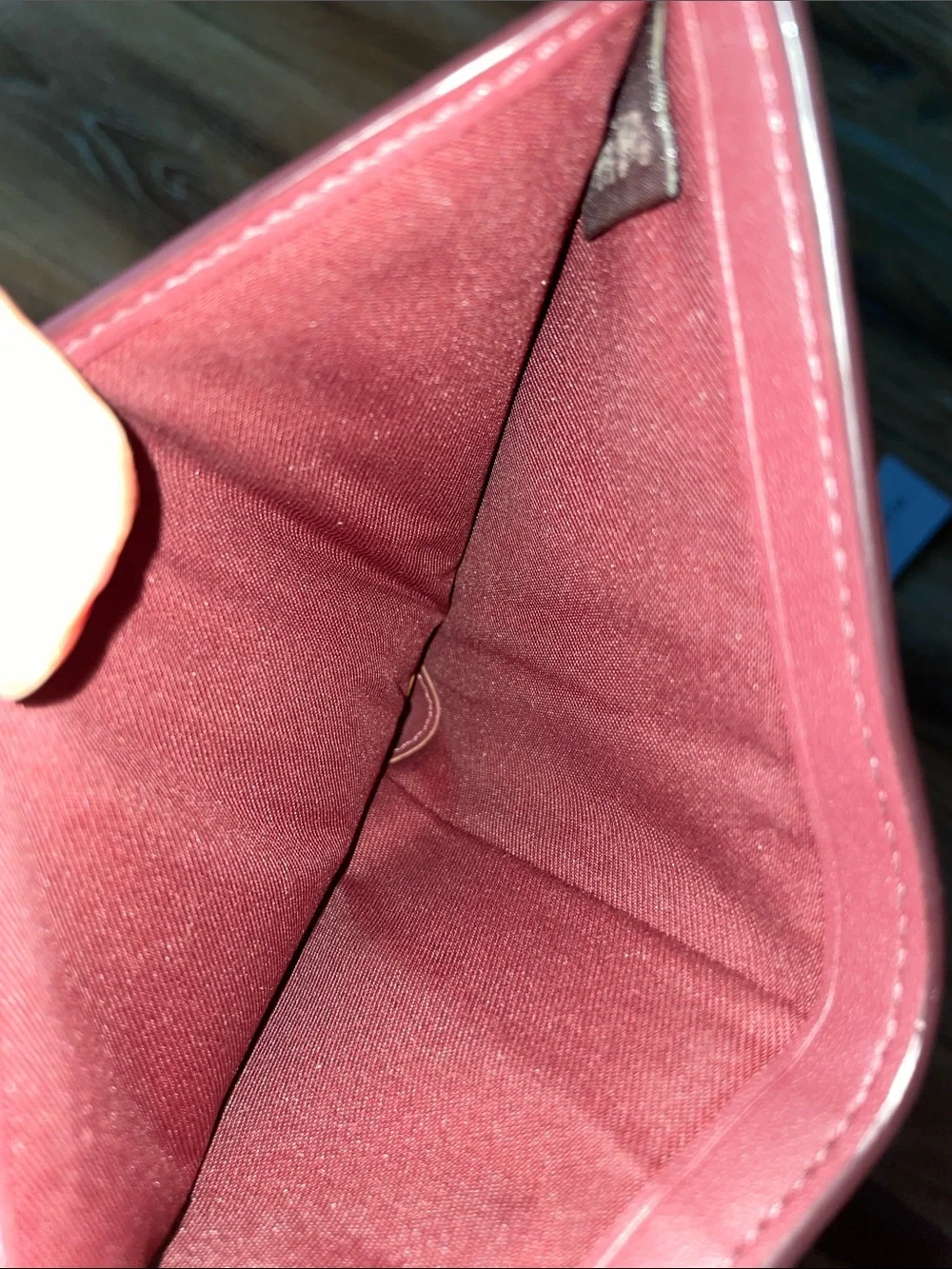 Coach Small Wyn Wallet in Watermelon / Brass